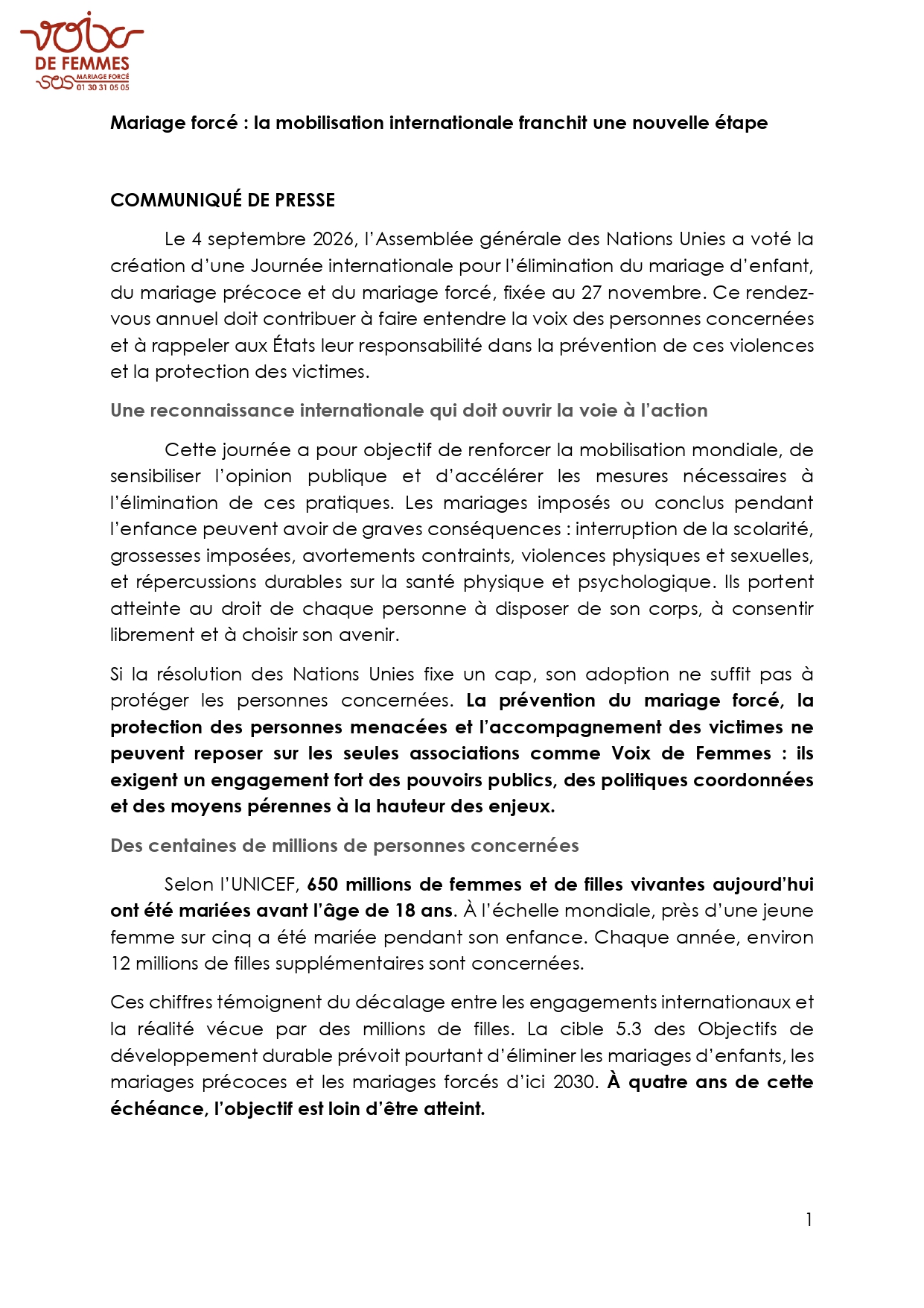 CP journée internationale page